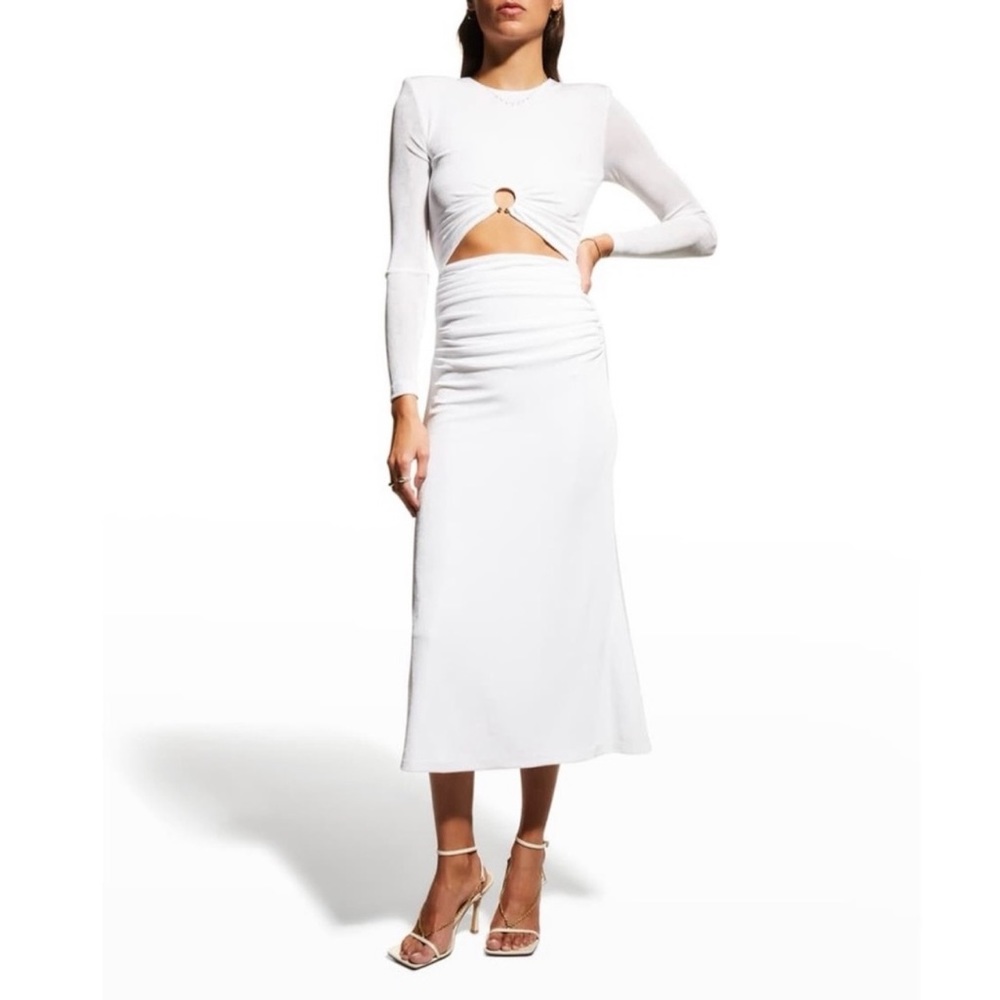 NWOT MISHA COLLECTION AMBRETTE CUT OUT MIDI DRESS- Size US 6